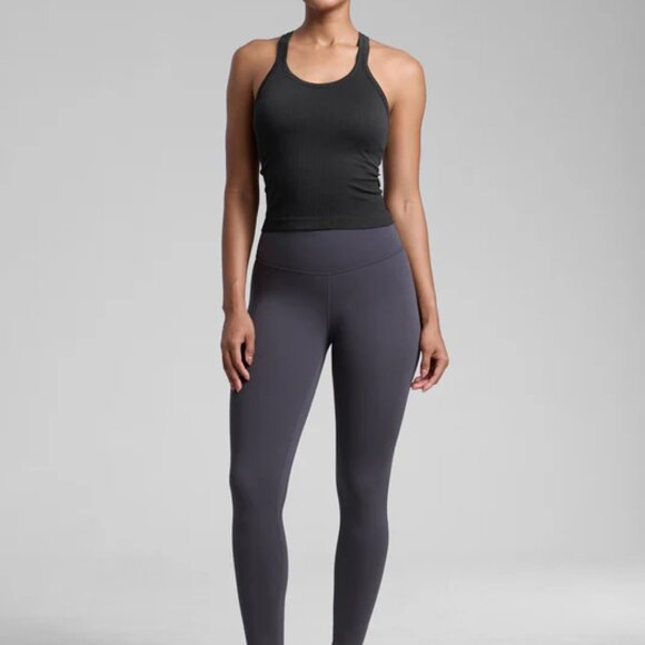 CRZ Yoga Seamless Racerback Built in Bra Ribbed Tank - Picture 3 of 8